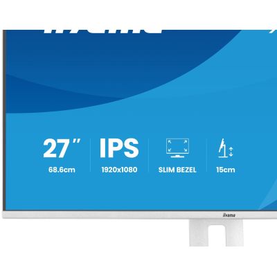 11. iiyama ProLite XB2797HSU-W1 Computermonitor 68,6 cm (27") 1920 x 1080 px Full HD LED Weiß