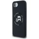 2. Karl Lagerfeld Liquid Silicone Karl & Choupette Heads Case mit MagSafe für iPhone 16e - Schwarz