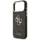 6. Guess 4G Big 4G Classic Logo Hülle für iPhone 17 Pro Max - Schwarz und Gold