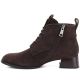 3. Damen-Ankle-Boots aus Leder mit hohem Absatz, Wildleder, dunkelbraun, Vinceza FIO27-67036