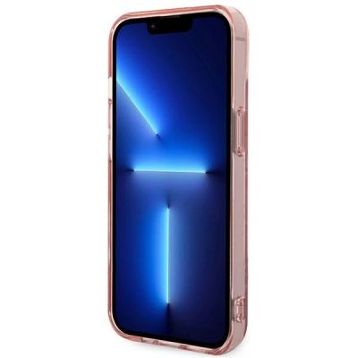 5. Karl Lagerfeld KLHCP14MHKLSPCP iPhone 14 Plus 6,7 "Hardcase Pink / Pink Mono Vertical Stripe