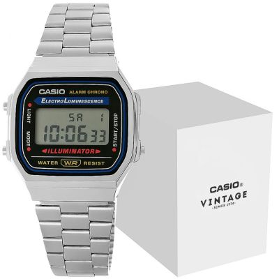 2. CASIO Vintage-Uhr A168WA-1YES + Box