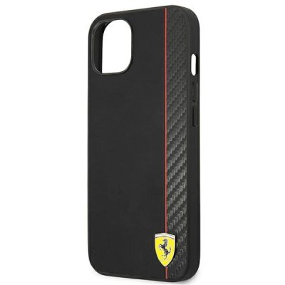 6. Ferrari FESAXHCP13SBK iPhone 13 mini 5,4" schwarz/schwarz Hardcase On Track Carbon Stripe