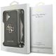 7. Guess 4G Big Logo Cord Strap Crossbody Case für iPhone 17 - Schwarz