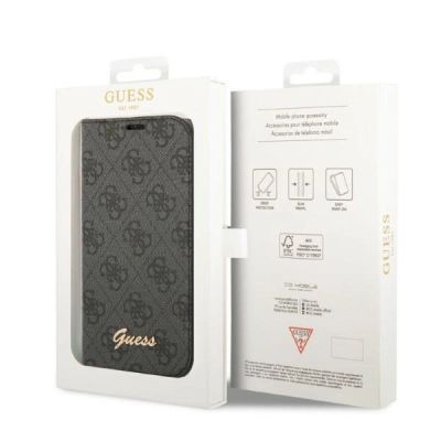 7. Guess GUBKP14SHG4SHK iPhone 14 6.1 "schwarz / schwarzes Buch 4G Vintage Gold Logo