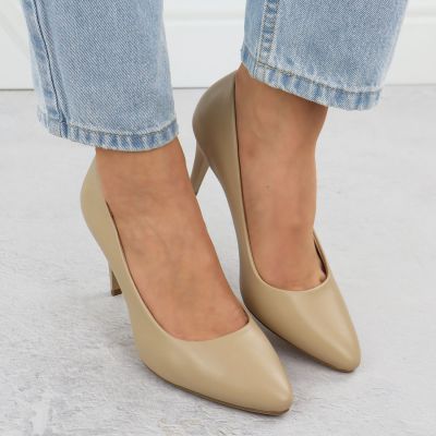 8. Sergio Leone 1396 kaffeefarbene Stiletto-Pumps