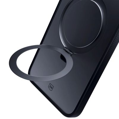 9. 3mk Smoke Case Mag&Stand Hülle für Apple iPhone 13 pro max – Schwarz