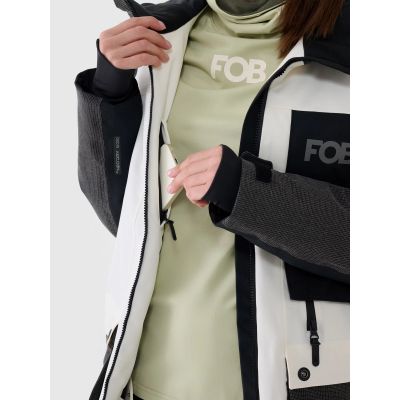3. Snowboardjacke mit 10000 Membran für Damen 4F 4FWAW24TTJAF587-11S