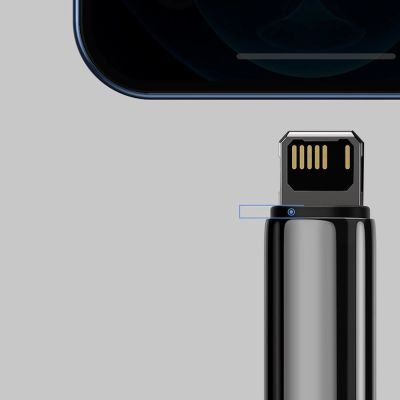 13. Baseus Tungsten kabel USB - Lightning 2,4 A 1 m schwarz (CALWJ-01)