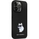 4. Karl Lagerfeld KLHCP14LSMHCNPK Hülle für iPhone 14 Pro – schwarz Silikon C Metall Pin