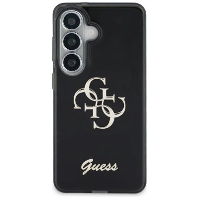 3. Guess IML Big Metal 4G Script Hülle für Samsung Galaxy S26 - Schwarz