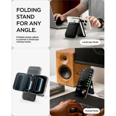 11. Spigen Slim Fold S314-4 MagSafe Handyhülle – Schwarz