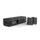 Sennheiser PROFILE DRAHTLOSES 2-KANAL-SET – 2-Kanal-2,4-GHz-Empfänger, 2 Ansteckmikrofone, Zubehör, Ladeetui, Tasche