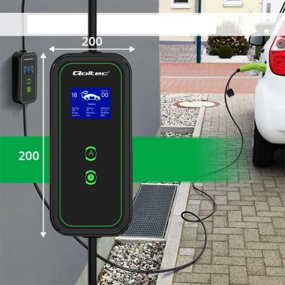 15. Qoltec Mobiles Ladegerät für Elektrofahrzeuge 2-in-1 Typ 2 | 7 kW | 230 V | CEE 5-polig