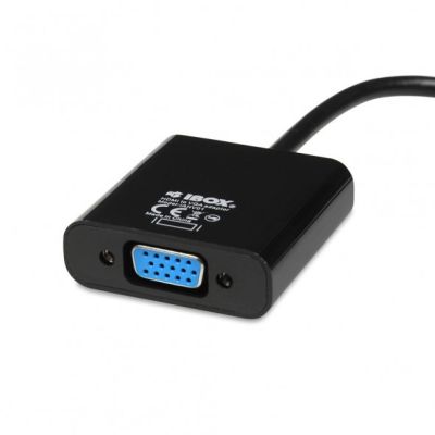2. IBOX IAHV01 Adapter (HDMI M - D-Sub (VGA) F; 1 m; schwarz)