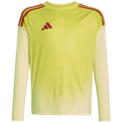 11. adidas Tiro 25 Competition Langarm-Torwarttrikot für Kinder, Gelb und Rot, KJN2020
