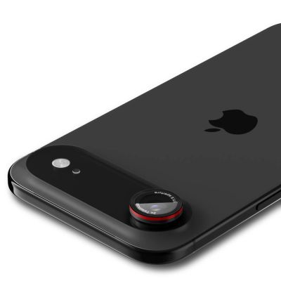 4. Spigen Optik Pro L-Serie 2er-Pack iPhone Air Linsenglas – Schwarz und Rot