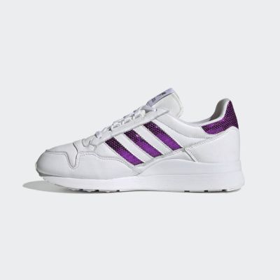 6. Adidas Originals ZX 500 Cloud White/Shock Purple Damenschuhe - G55663