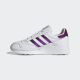 6. Adidas Originals ZX 500 Cloud White/Shock Purple Damenschuhe - G55663