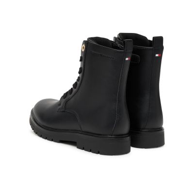 3. Tommy Hilfiger Damen-Schnürstiefelette T3A5-34012-1355999 Schwarz