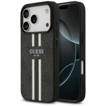 Guess 4G MagSafe-Hülle mit Printstreifen für iPhone 17 Pro – Schwarz