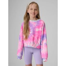 Lockerer Mädchen-Sweatshirt ohne Kapuze, Größe 4F 4FJRSS26TSWSF2935-90A