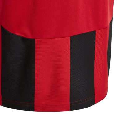 9. adidas Striped 24 Kinder T-Shirt Rot und Schwarz IW2131