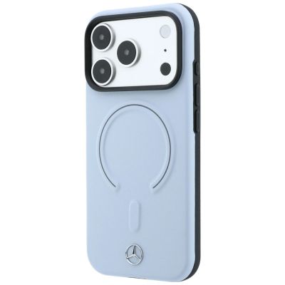 2. Mercedes Leder 3D MagSafe Hülle für iPhone 18 Pro / 17 Pro - Blau