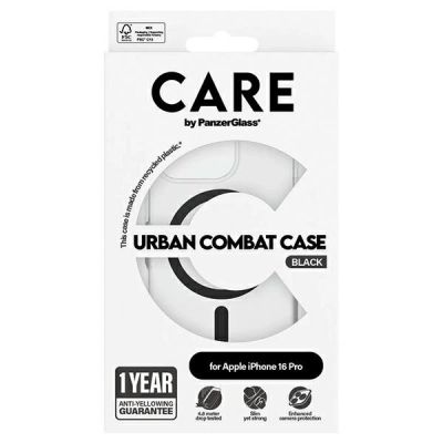 4. CARE by PanzerGlass Flagship Case iPhone 16 Pro 6,3" schwarz/schwarz MagSafe 1346