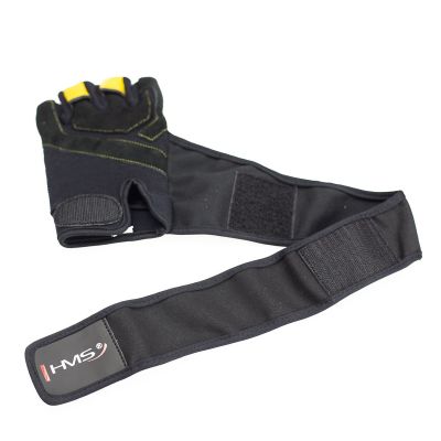 40. Schwarz/Gelb HMS RST01 rM Gym Handschuhe