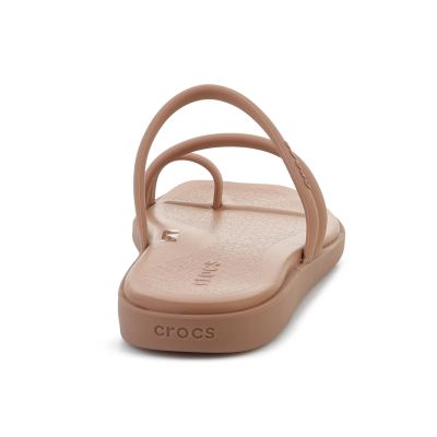 5. CROCS MIAMI Zehenschlaufensandale in Milchschokolade 209862-2JJ