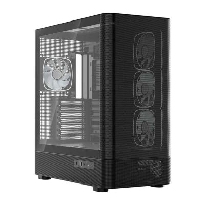 9. MODECOM VOLCANO AQ 300 ARGB MIDI SCHWARZES GEHÄUSE