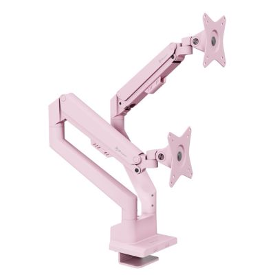 Arozzi AZ-ALZARE-NEO-DUO-PNK Monitorhalter/Ständer 81,3 cm (32 Zoll) Schreibtisch Pink