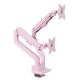 Arozzi AZ-ALZARE-NEO-DUO-PNK Monitorhalter/Ständer 81,3 cm (32 Zoll) Schreibtisch Pink