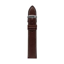 Zeppelin Lederarmband, braun, 22 mm
