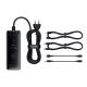 9. Baseus Digital GaN 3xUSB-C 1xUSB-A 240W Wandladegerät mit Netzkabel – Schwarz