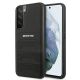 AMG Lederhülle mit geprägten Linien für Samsung Galaxy S22+ – Schwarz