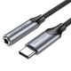 Vention USB-C auf 3,5-mm-Kopfhöreranschluss-Audioadapter mit DAC aus Aluminiumlegierung, 0,1 m