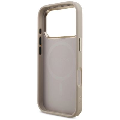 7. Guess 4G Triangle Logo MagSafe Hülle für iPhone 18 Pro / 17 Pro – Roségold