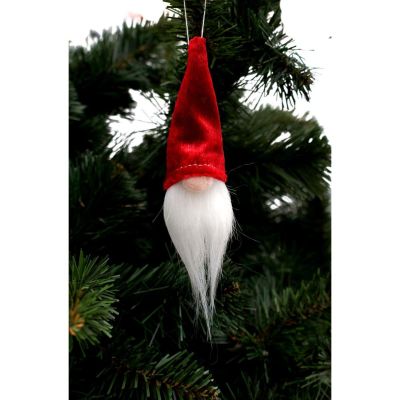 10. Dekorativer Anhänger Weihnachtsmann 11 cm Rot