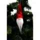 10. Dekorativer Anhänger Weihnachtsmann 11 cm Rot