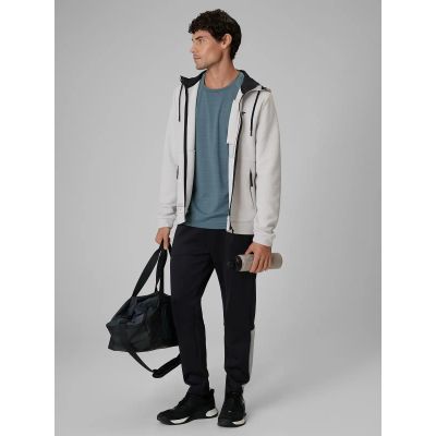 3. Herren-Trainings-Sweatshirt aus strukturiertem Strickmaterial 4F 4FWAW26TFSWM0891-11S