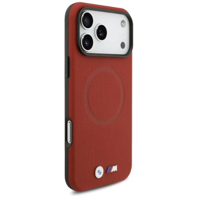4. BMW M FW MagSafe Hülle mit Metalllogo für iPhone 17 Pro Max – Rot
