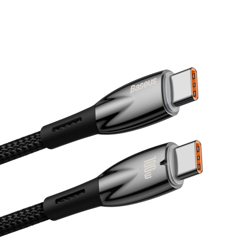 2. Baseus CADH000701 USB-C – USB-C PD-Kabel 100 W 5 A 480 Mbit/s 1 m – Schwarz