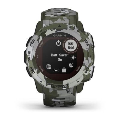 6. Garmin Instinct Solar Camo Uhr Grün (010-02293-06)