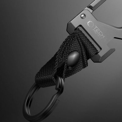 5. Tech-Protect Slidelock-Schlüsselanhänger – Schwarz und Grau