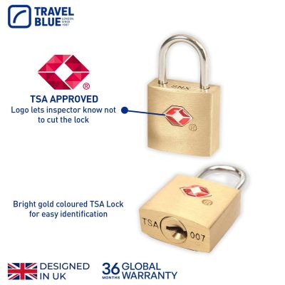 6. TRAVEL BLUE TSA-GEPÄCKSCHLOSS