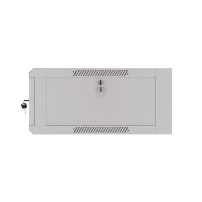 11. LANBERG Wandschrank 19" 4HE 570x600 Schnellmontage (Grau, flach verpackt) WFFA-5604-10S