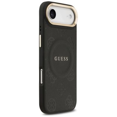 4. Guess Peony Hot Stamp MagSafe Hülle für iPhone Air - Schwarz
