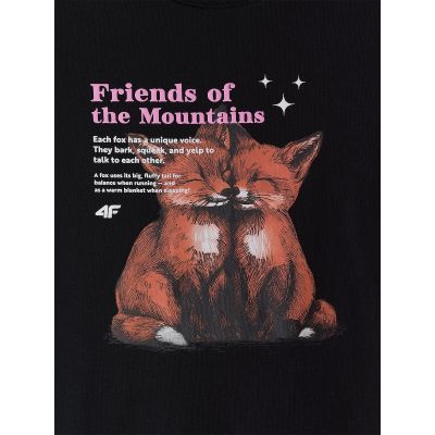 8. Mädchen-T-Shirt mit Aufdruck, regulär, Größe 4F 4FJKAW26TTSHF4429-20S